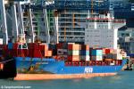 ID 3299 VLADIVOSTOK (1998/16575grt/IMO 9130145) loading at Auckland's Axis Bledisloe Container Terminal.